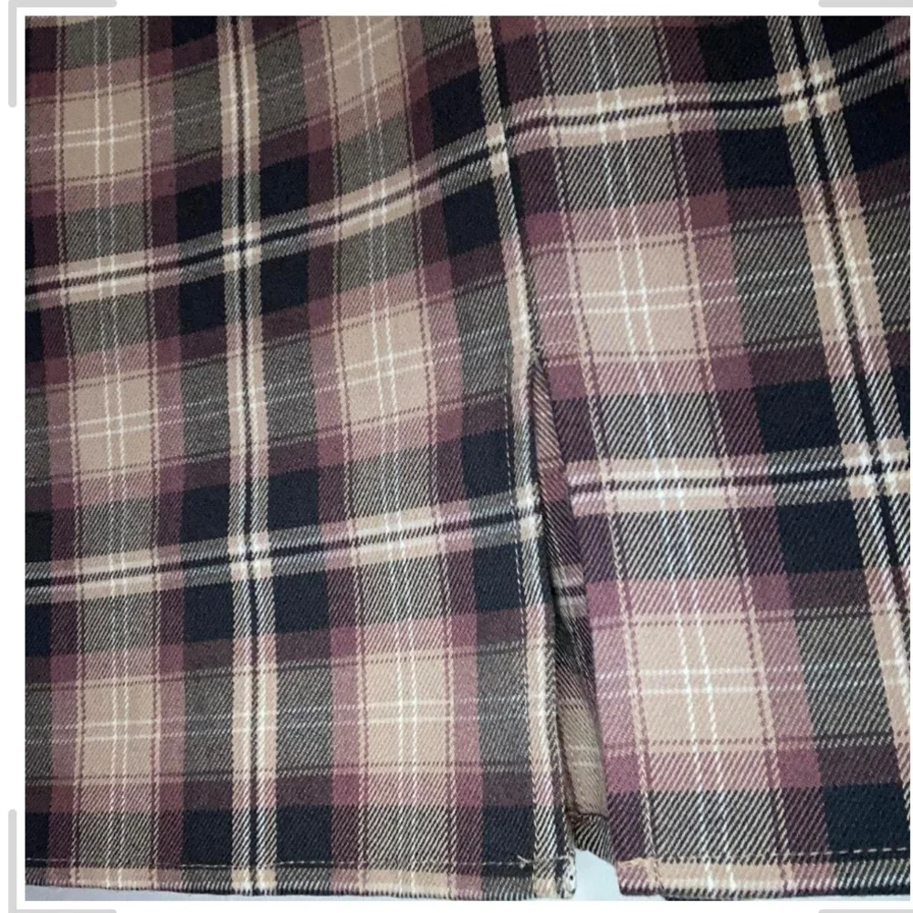 Pre-owned Aeropostale Brown Plaid Garment - Picture 3 of 4